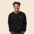 thumbnail image 3 of Dalix Panda Embroidered Fleece Crewneck Long Sleeve Sweatshirt Mens in Dark Heather 2XL XX-Large, 3 of 5