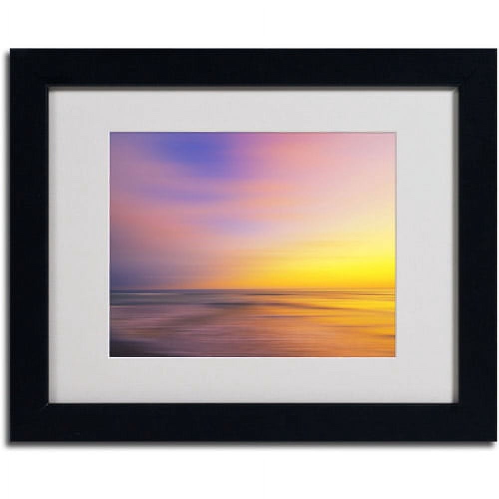 Trademark Fine Art "Metallic Sunset" Matted Framed Art by Philippe Sainte-Laudy