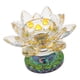 thumbnail image 5 of Candelabro de loto de cristal Baoblaze Decoración Feng Shui amarillo, 5 of 8