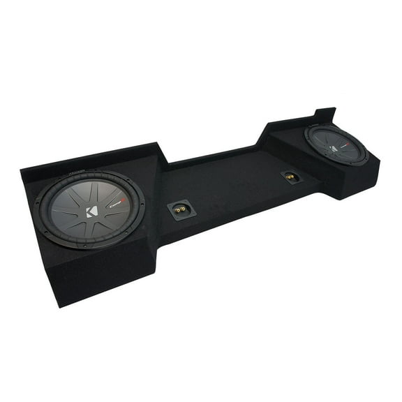 07-13 GMC Sierra Ext Cab Truck Kicker CompR CWR10 Dual 10" Sub Box Final 2 Ohm