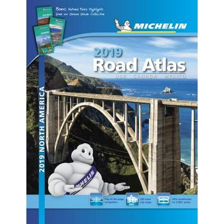 Michelin north america road atlas 2019 - folded map: (Road To Hana Map Best Stops)