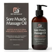M3 Sore Arnica Muscle Massage Oil for Massage Therapy | Massage Oil with Collagen, Arnica, and Menthol | Full Body Massage Oil by M3