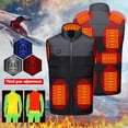 thumbnail image 2 of YAYUBA Heated Vests Women's Smart USB Heated with Fast Charging Technology All Season Warm Winter Jacket for Outdoor Activities,Black,S, 2 of 9