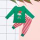 thumbnail image 4 of Pantalones De Camisa De Otoño Conjunto de pijama familiar de 2 piezas con cuello redondo y estampado de dibujos animados estilo navideño traje diario Cgtredaw Niño Verde 4-5T para Niño, 4 of 7