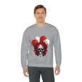 thumbnail image 5 of Skull Blood Roses Red Balloons Unisex Heavy Blend™ Crewneck Sweatshirt, 5 of 7