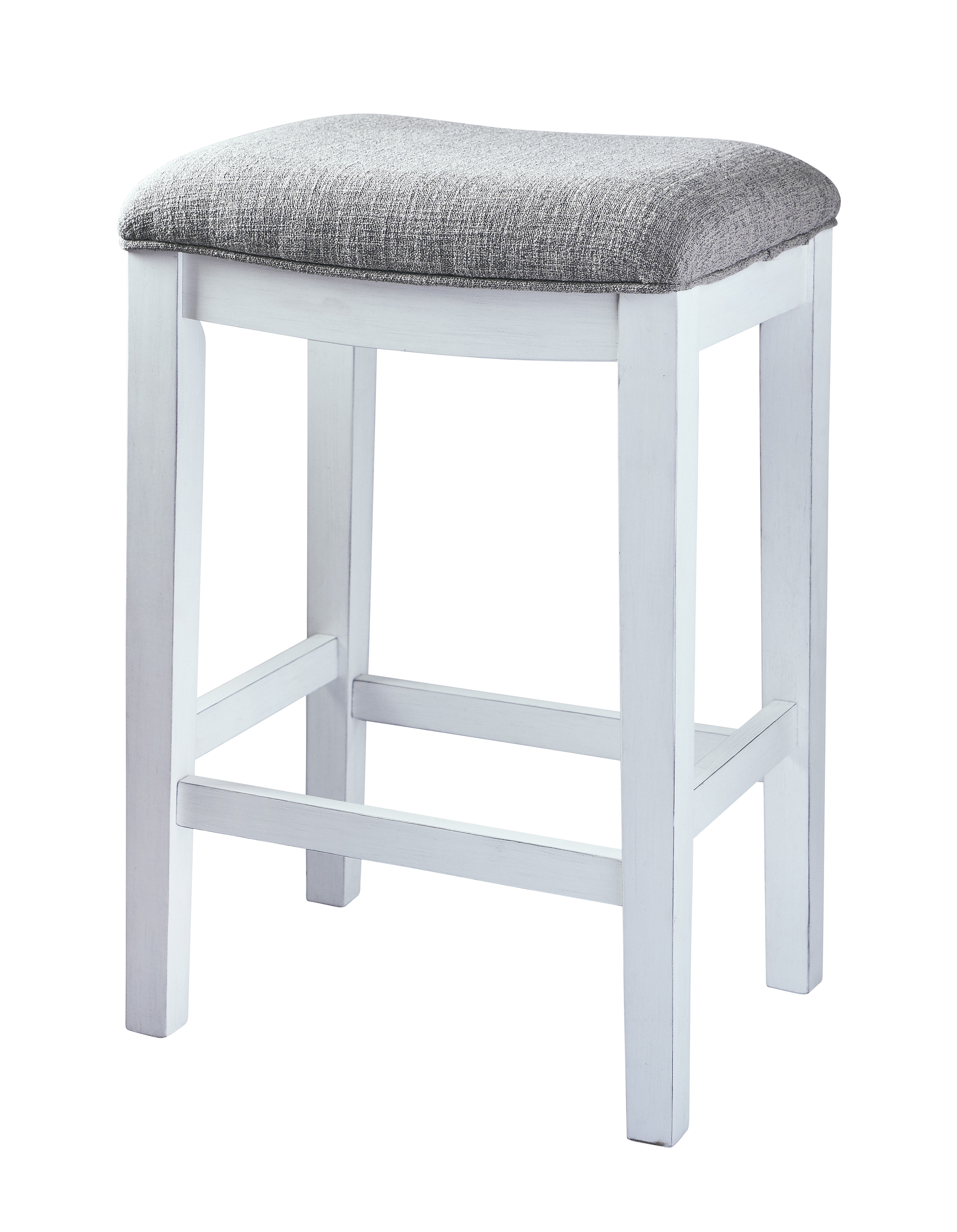 newridge home sofa table with two stools white