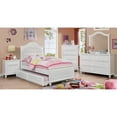 thumbnail image 4 of Furniture of America Oscar Platform Bed, Twin, White, 4 of 5