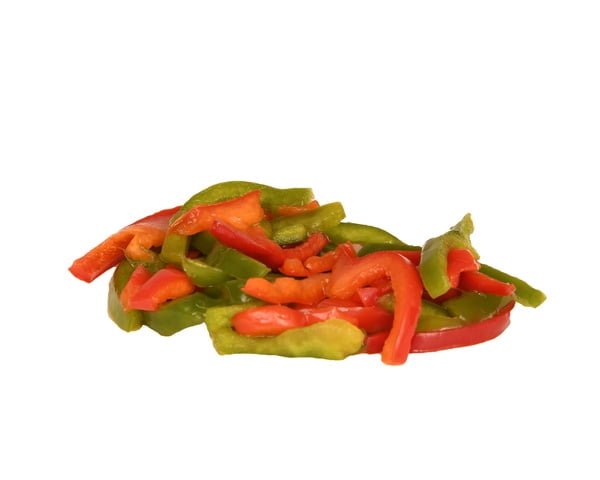 Supremo Italiano Red and Green Sweet Pepper Strips | Kosher | 1 Gallon