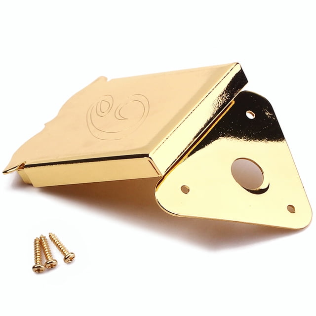 ZheElen Mandolin Tailpiece Triangular Steel Musical Replacement Parts Decoration Guitar Attachment with Coverplate 1 1Set