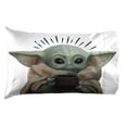 thumbnail image 5 of Baby Yoda Powerful Child Kids 4-Piece Full Sheet Set, Microfiber, Blue, Star Wars, 5 of 11
