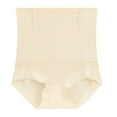 thumbnail image 3 of opvise Women Underpants High Waist Great Elasticity Skinny Soft Breathable Tummy Control Butt-lifted Postpartum Panties Apricot 2XL, 3 of 8