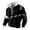 Black-2, variant on Mens Christmas Sweatshirt Long Sleeve Elbow Patches Loose Casual Xmas Festive Print Half Zip Pullover Sweatshirts