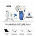 thumbnail image 3 of LUODU Cordless Electric Lint Remover W 2 Spare USB Rechargeable Fabric Clothes Shaver Clothing Sweater Shaver Defuzzer Trimmer Efficient Lint Fuzz Fluff Bobble Remov, 3 of 5