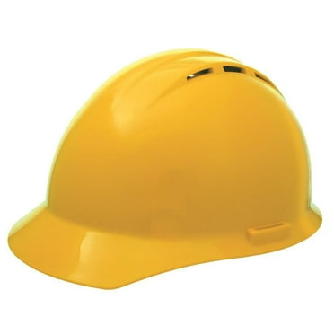 Erb Safety Hard Hat,Type 1, Class C,Ratchet,Yellow 19452