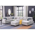 thumbnail image 2 of Devion Furniture 8-Piece Upholstered Fabric Sectional with Chaise in Light Gray, 2 of 9