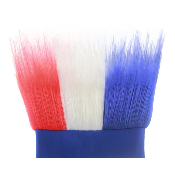 Waroomhouse Fuzzy Plush Headband Hairy Costume Performance Prop Hip Hop Style Club Party Elastic Wig Hat Spoof Beanie Fake Short Hair Hat