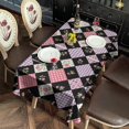 thumbnail image 2 of Pioneer Flower Floral Print Pattern Rectangle Tablecloth 60"x102", Waterproof Polyester Table Cloth, Wipeable Spillproof for Dining Camping Indoor Outdoor, 2 of 6