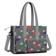 thumbnail image 2 of Teacher Tote Bag,Dachshund Footprint Teacher Utility Tote Bag,Large Work Tote Bags for Women with Multiple Pockets,Top Zipper Closure,13.8x10.6x6.7 Inch, 2 of 5