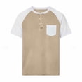 thumbnail image 4 of Guluxicc Men's T Shirts with Pocket Button Classic Fit Short Sleeve Shirts for Summer Casual Outfits, 4 of 4