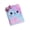 C, variant on Tdxkok New School Year,80 Pages Kawaii Cartoon Notebook Fluffy Cover Journal Diary Writing And Drawing Notebook