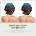 thumbnail image 2 of Yiaed Spooky Halloween Print Satin Bonnet Silk Bonnet Hair Bonnet for Sleeping Hair Bonnets, 2 of 6