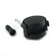 thumbnail image 3 of Juego de 2 ruedas duraderas de 2 pulgadas para muebles, ruedas con freno, cama para niños, rueda universal con cubierta de vástago (negro), 3 of 4
