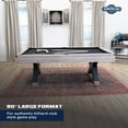 thumbnail image 3 of American Legend Kirkwood 90” Billiard Table with Rustic Finish, K-Shaped Legs and Black Cloth, 3 of 20