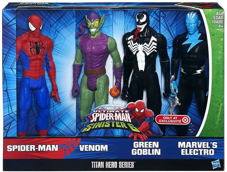 Marvel Ultimate Spider-Man Sinister 6 Titan Hero Series 12" Action Figure Toys 
