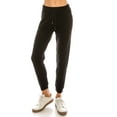 thumbnail image 2 of Women's Juniors Light Weighted French Terry Jogger Pants Drawstring Sleep Lounge Sweat Pants, 2 of 3