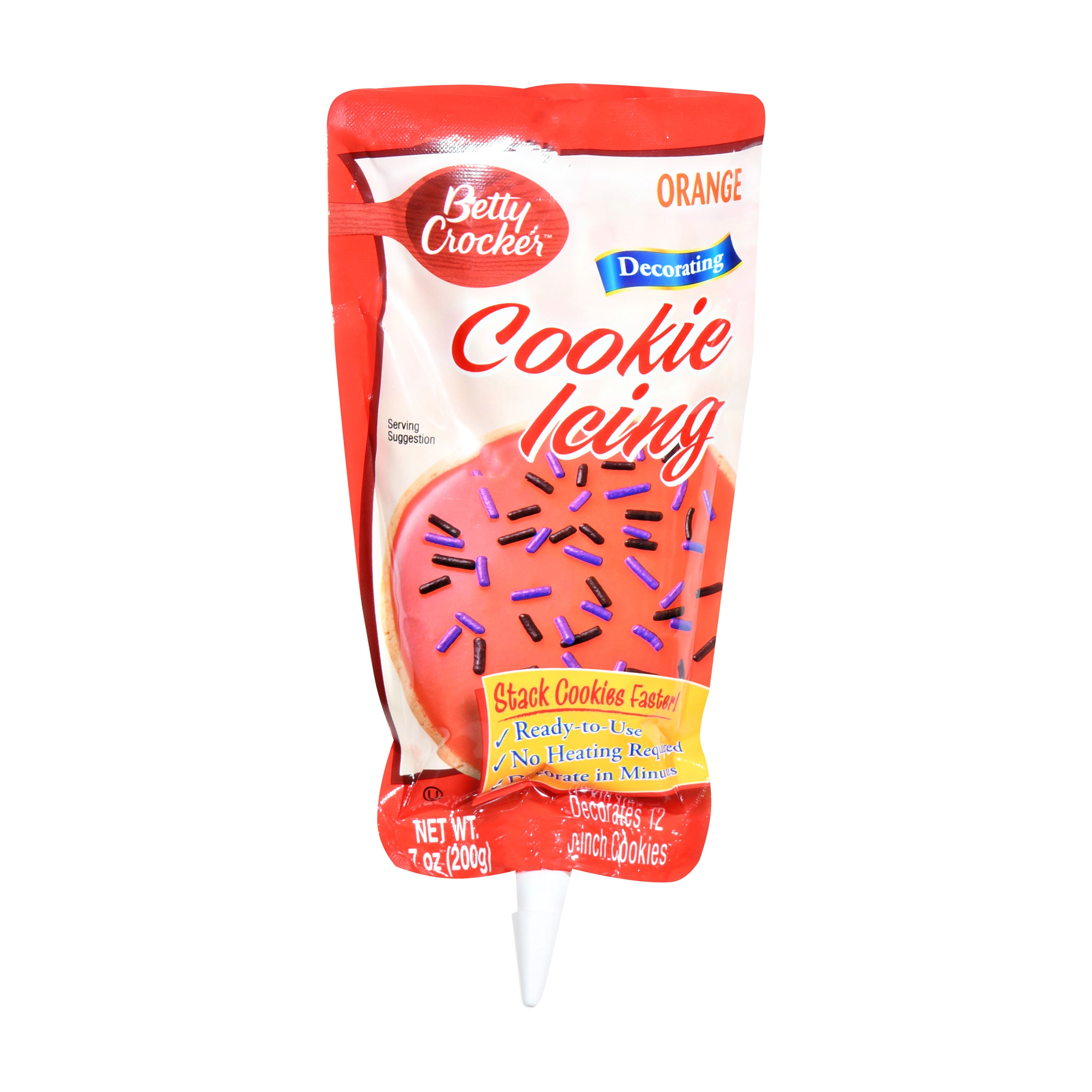 Betty Crocker Orange Decorating Cookie Icing, 7 oz.