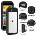 thumbnail image 4 of Compatible with iPhone SE 2022/iPhone SE 2020/iPhone SE 2016/iPhone 7/iPhone 8 Waterproof Case with Strap Clear Heavy Duty Case with Screen Protector Dirt Proof Swiming Skiing Gifts, 4 of 13
