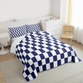 thumbnail image 3 of Castle Fairy Minimalist Buffalo Full Size Comforter Sets 3-Piece for Female Men Adults,Geometric Plaid Grid Bedding Comforter Set,Mid Century Lightweight Bedding Sets,Super Cozy Room Decor, 3 of 8
