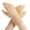 Apricot, variant on Elegant Lace Wedding Gloves For Brides Half Finger Soft Breathable Luxurious Champagne White