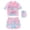 1-Blue1688, variant on Tiijoy Toddler Girls Swimsuit Cartoon Short Sleeve Rash Guard Shorts with Swim Cap, 3-Piece, Sizes 3-14