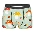 thumbnail image 4 of Goofa Mushroom Bee Printed Men's Boxer Briefs Underwear, Moisture-Wicking Underwear, Trunk,Soft and Breathable Cotton Underwear-Medium, 4 of 9