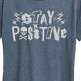 thumbnail image 3 of Instant Message - Stay Positive Punk  - Women's Short Sleeve Graphic T-Shirt, 3 of 6