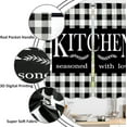 thumbnail image 6 of Black White Kitchen Curtains Buffalo Plaid Country Kitchen Window Curtains Over Sink Farmhouse Rustic Small Short Cafe Curtains Bathroom Window Treatment Tier Curtains 2 Panels (27.5x39 Inch), 6 of 6
