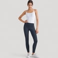 thumbnail image 4 of Women's Fitted Square Neck Tank Top with Built-In Bra and Racerback Design for Active and Casual Comfort - Large, White, 4 of 7