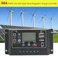 thumbnail image 2 of MotorGenic 30A 12V/24V Solar Panel Battery Regulator Charge Controller PWM 4-Stage Dual USB, 2 of 2