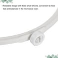 thumbnail image 4 of Uxcell Microwave Oven Glass Turntable Support Circle Fittings Roller Bracket White 2 Pcs, 4 of 6