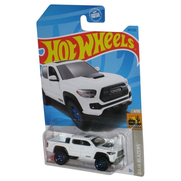 Hot Wheels Baja Blazers 4/10 (2021) White '20 Toyota Tacoma Toy Truck 207/250