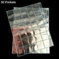 thumbnail image 3 of Xeyise 20/30/42 Pockets Clear Ring Holder Album Badge Per Page Money Collection, 3 of 4