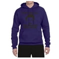 thumbnail image 2 of Parks and Recreations Give Me All The Bacon and Eggs Pop Unisex Graphic Hoodie Sweatshirt, Purple, Large, 2 of 3