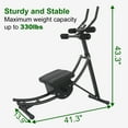 thumbnail image 2 of BIGTREE Ab Machine Core Abdominal Trainer Strength Training Crunch Coaster Machine Height Adjustable Black, 2 of 7