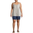 thumbnail image 2 of Terra & Sky Women's Plus Size 5-Pocket Pull-On Denim Shorts, 2 of 7