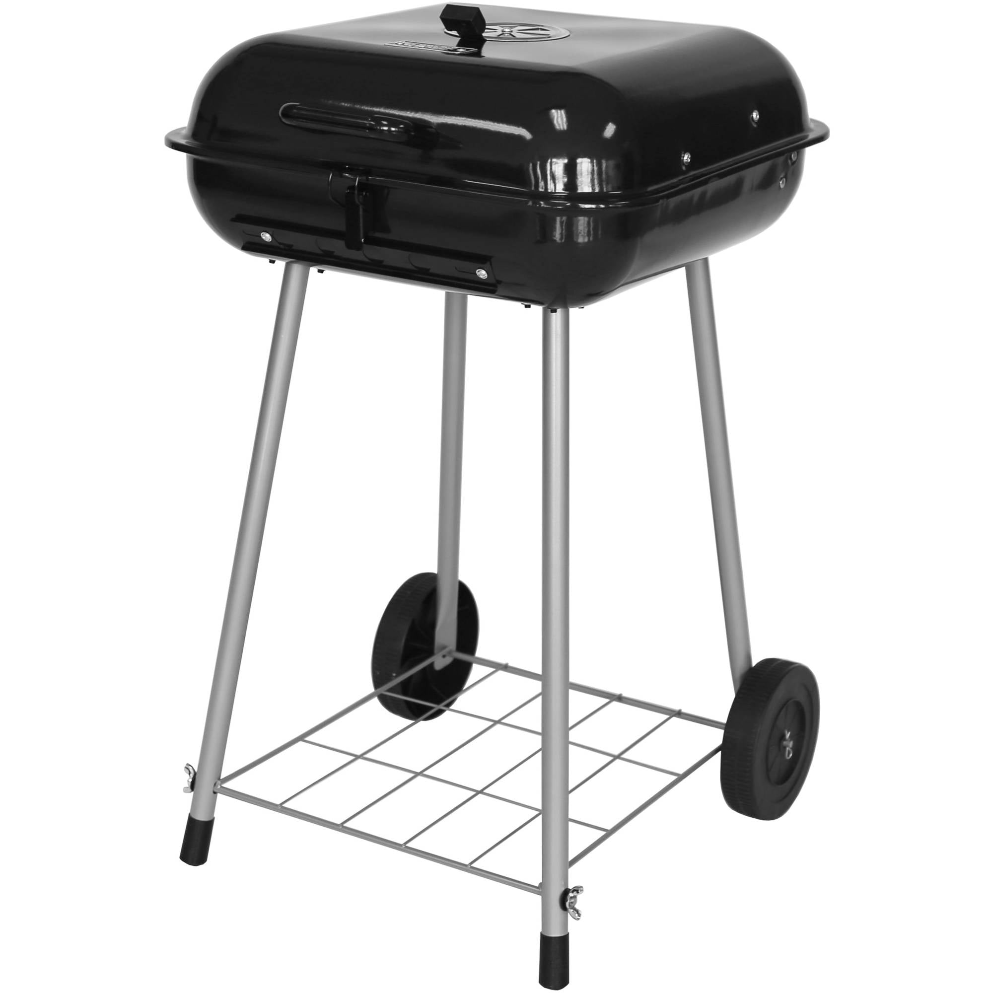 Bottom Storage Shelf Porcelain-Coated Firebowl and Lid Expert Grill 17.5-Inch Charcoal Grill 302 Square Inch Cooking Surface--Enough Space to Grill 16 Burgers at Once 