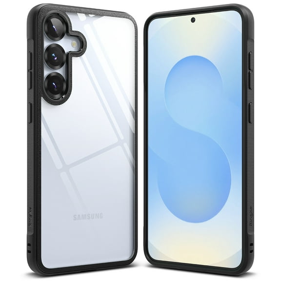 Ringke Fusion Bold for Galaxy S25 Plus Case, Clear Heavy Duty Rugged Anti-Yellowing Protective Frame Cover - Black