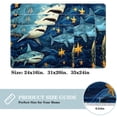 thumbnail image 2 of Shark Non-Slip Polyester Indoor Office Rugs Area Rug Machine Washable Floor Mat, 2 of 6