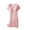 Pink, variant on breaise Nursing Nightgown Dress, Women 3 in 1 Delivery/Labor/Nursing Nightgown Short Sleeve Pleated Maternity Sleepwear for Breastfeeding