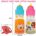 thumbnail image 2 of My Sweet Baby Disappearing Doll Feeding Set® | Talking Magic Bottles with Squeaking Tips. Sips and Giggles - Include 2 Doll Bottles with Disappearing Milk and Juice - 1 Pacifier W/Sound and CLIP, 2 of 5